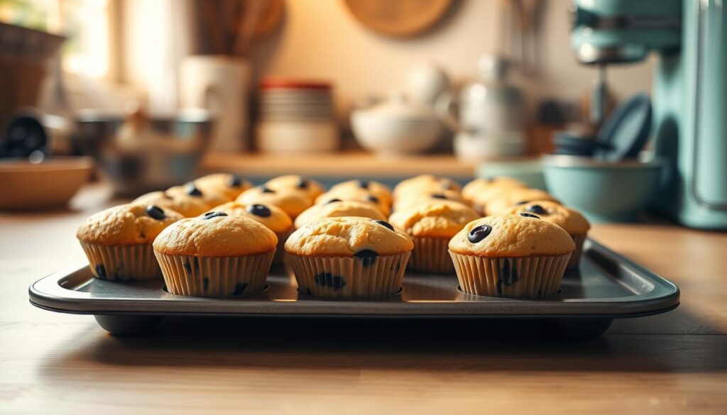 Mini Blueberry Muffins Baking Time