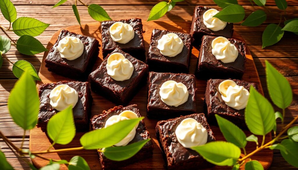 Serving suggestions for banana brownies