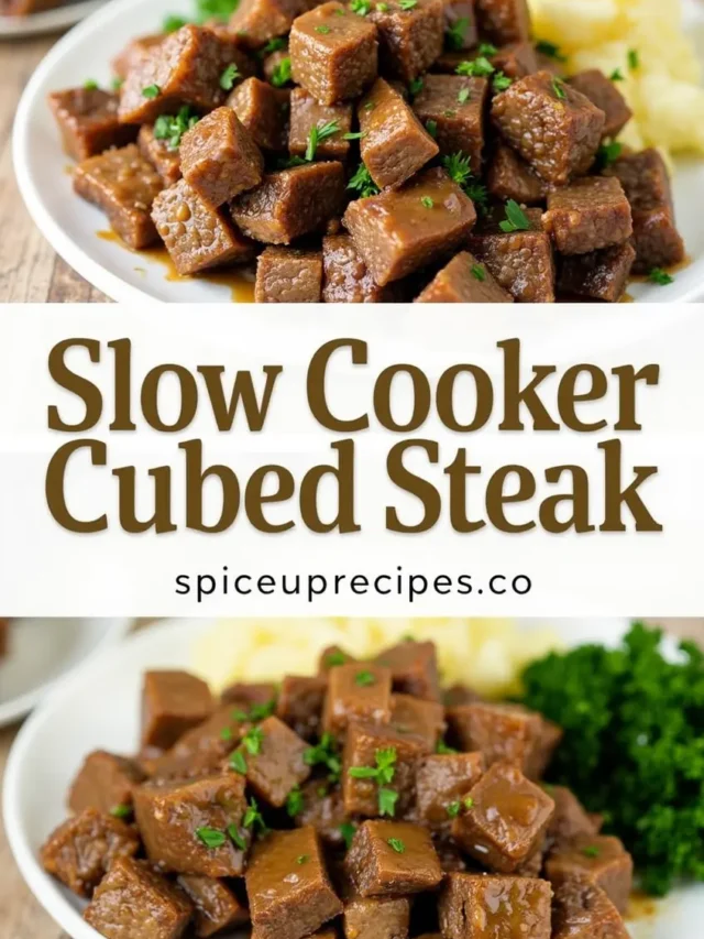Slow Cooker Cubed Steak