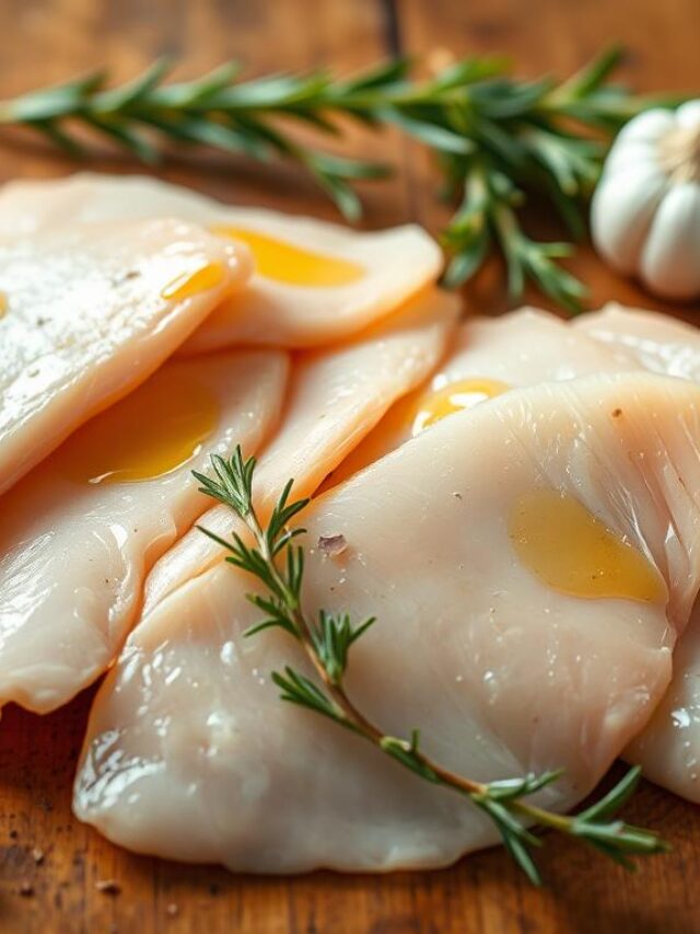 thin sliced chicken breast