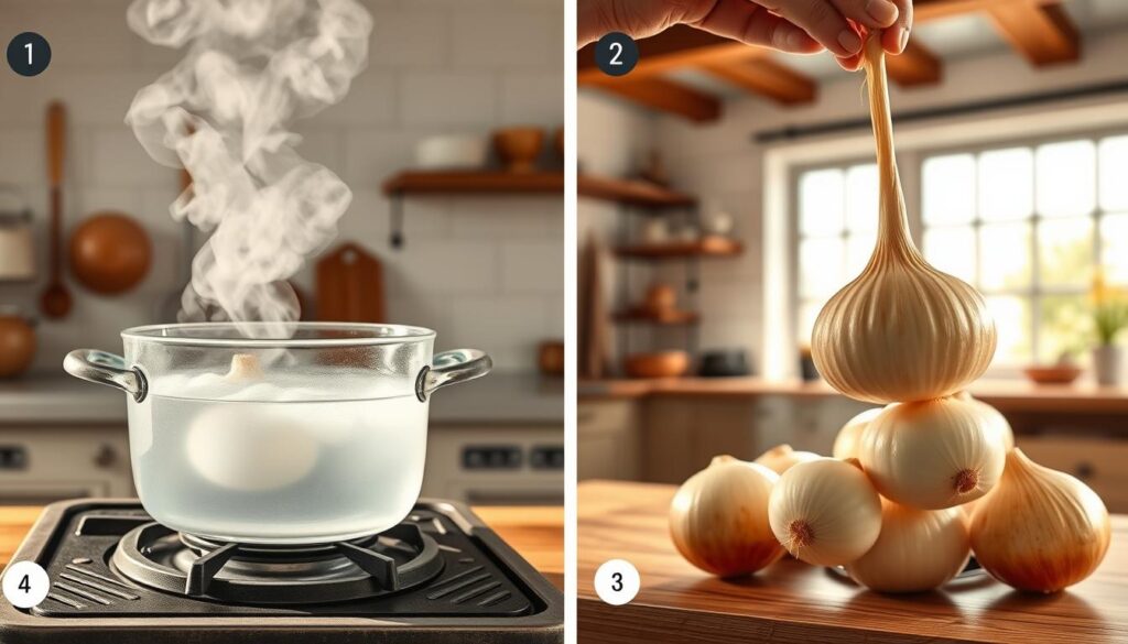 easy onion boiling steps