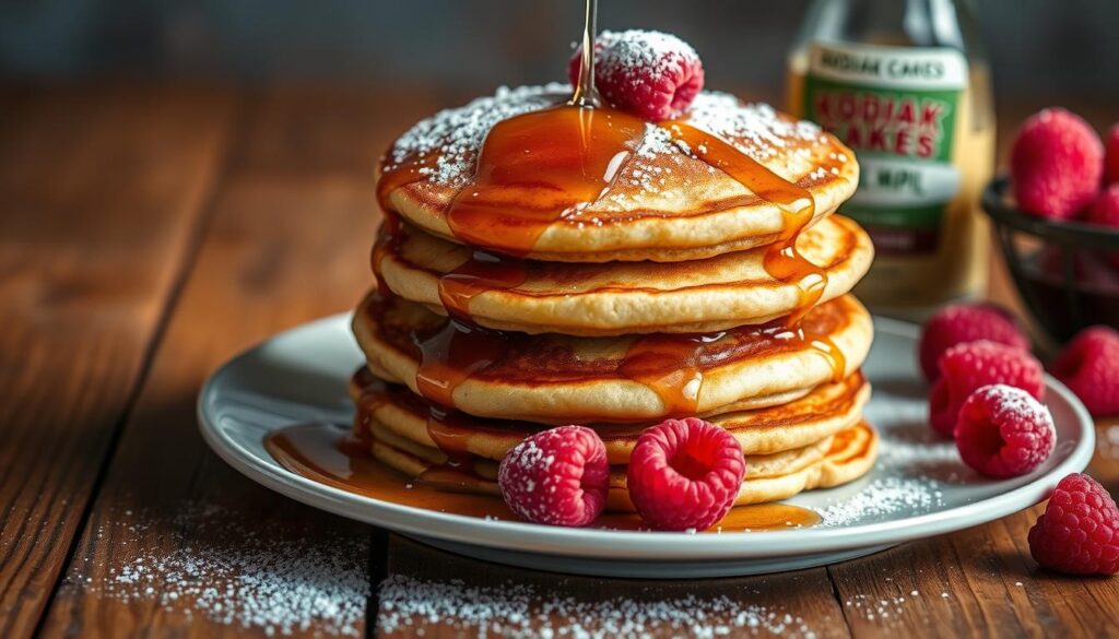 healthy pancake recipe with Kodiak Cakes